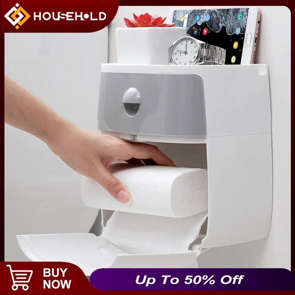 Toilet Paper Holder Waterproof Wall Mounted Toilet Paper Tray Roll Paper Tube Storage Box Tray Tissue Box Shelf Bathroom
Toilet Paper Holder Waterproof Wall Mounted Toilet Paper Tray Roll Paper Tube Storage Box Tray Tissue Box Shelf Bathroom