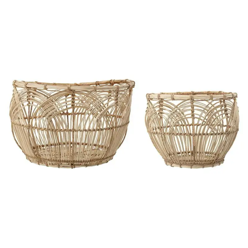 Sprinkle & Bloom Beige Rattan Decorative Basket - Set of 2 Storage Basket Storage Basket Portable Rattan Baskets Kitchen Too
Sprinkle & Bloom Beige Rattan Decorative Basket - Set of 2 Storage Basket Storage Basket Portable Rattan Baskets Kitchen Too