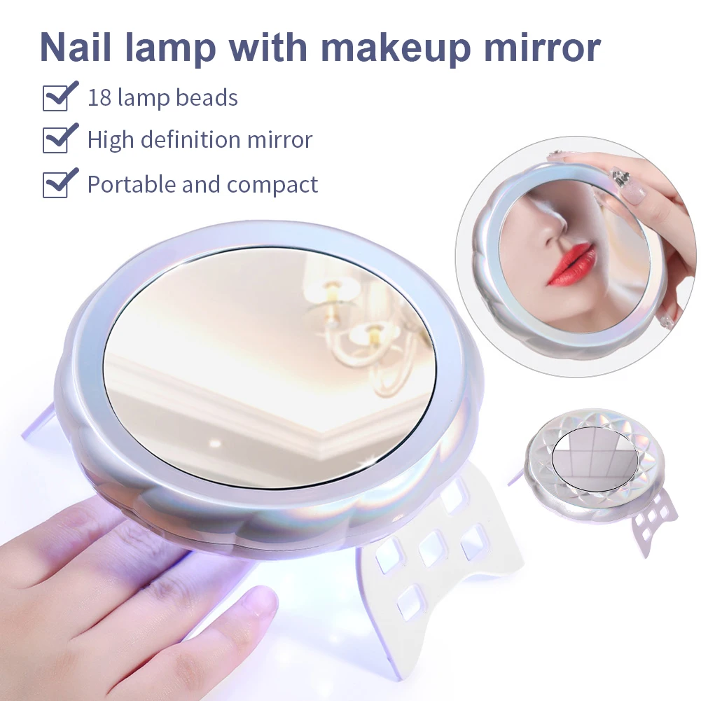 54W LED Lamp for Nails With Makeup Mirror UV/LED Nail Drying Lamp Quick Drying Portable Nail Dryer Manicure Tools For Polish Gel
54W LED Lamp for Nails With Makeup Mirror UV/LED Nail Drying Lamp Quick Drying Portable Nail Dryer Manicure Tools For Polish Gel