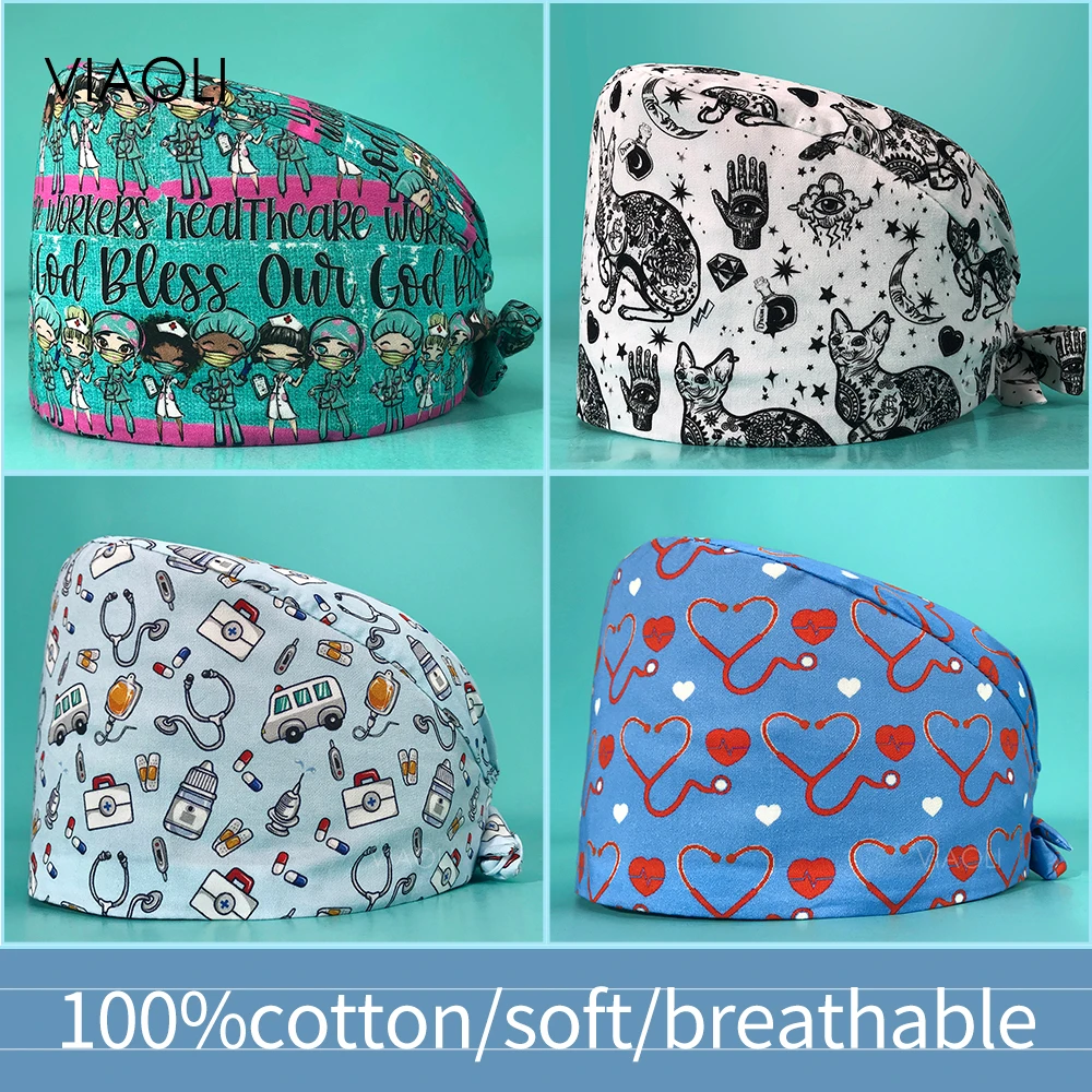 Fashion Multi-color Printing Scrubs Cap Spot Goods Operating Room Cap Dental Dentist Hat Surgery Cap Nurses Hats for Women Hot
Fashion Multi-color Printing Scrubs Cap Spot Goods Operating Room Cap Dental Dentist Hat Surgery Cap Nurses Hats for Women Hot