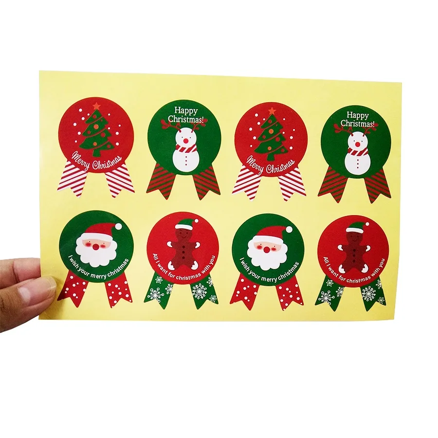 800Pcs/lot Kawaii Christmas Thems Gift Packing Label Sticker For Baking Package Box Seal Stickers Medal Shape Decor Scrapbooking
800Pcs/lot Kawaii Christmas Thems Gift Packing Label Sticker For Baking Package Box Seal Stickers Medal Shape Decor Scrapbooking