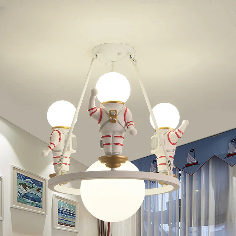 LED Creative Glass Ball Astronaut Chandelier For Living Dining Kisd's Room Bedroom Study Home Deco Lighting Indoor E14 Lamps
LED Creative Glass Ball Astronaut Chandelier For Living Dining Kisd's Room Bedroom Study Home Deco Lighting Indoor E14 Lamps