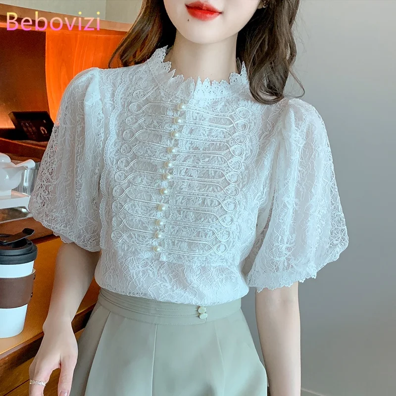2022 Summer Casual New Retro Shirt Top Fashion Women's Short Sleeve Lace Sexy Blouse
2022 Summer Casual New Retro Shirt Top Fashion Women's Short Sleeve Lace Sexy Blouse