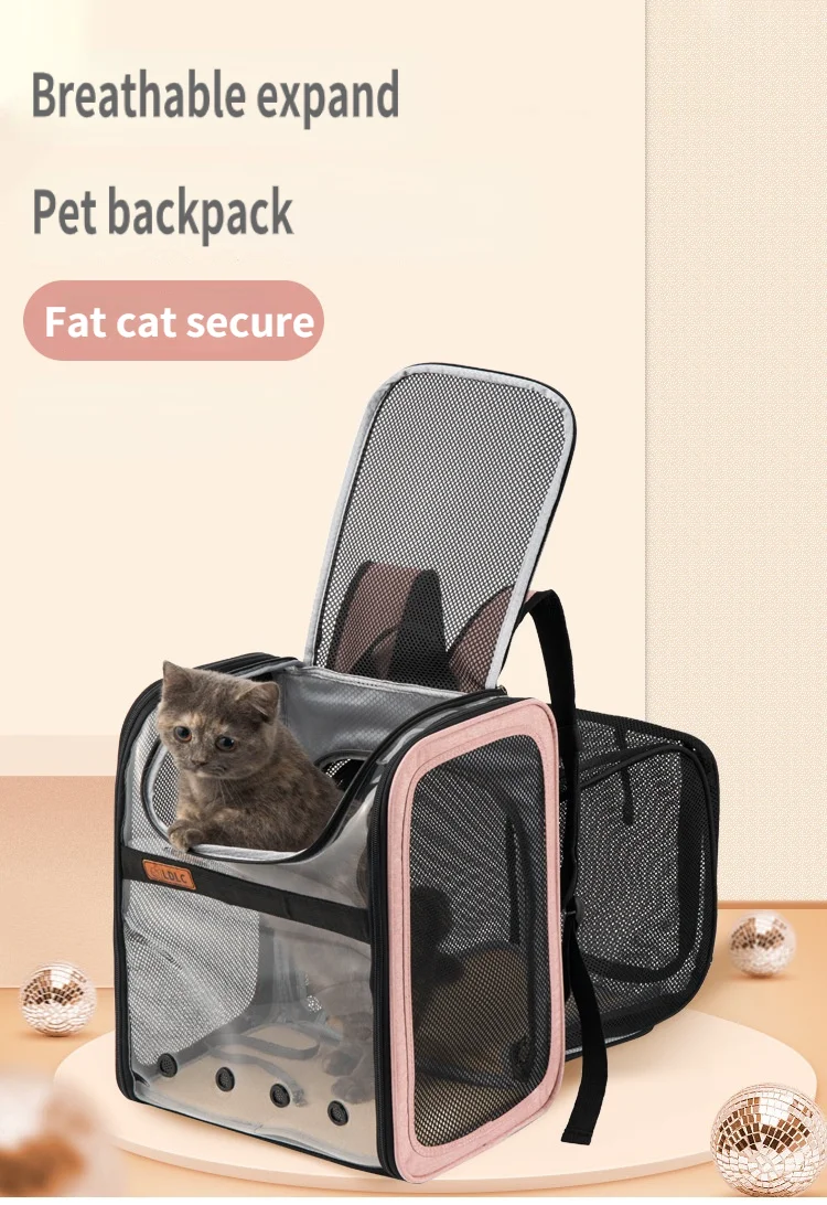 Dogs shoulders transparent pet bag PVC folding dog bag can broaden the cat bag Out for portable pet backpack cat backpack
Dogs shoulders transparent pet bag PVC folding dog bag can broaden the cat bag Out for portable pet backpack cat backpack