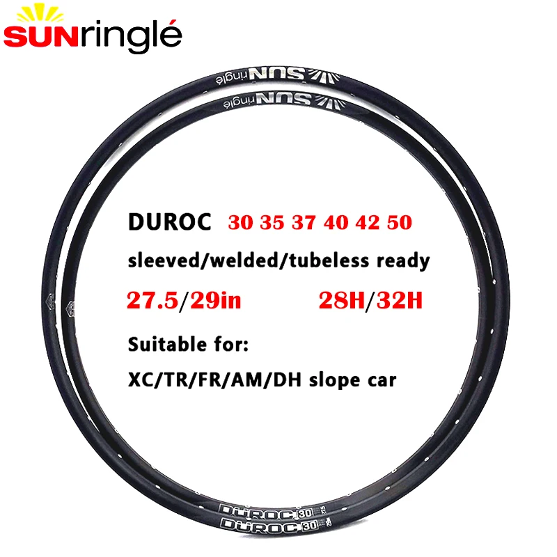 Обода Sunringle DUROC, 30, 35, 37, 40, 42, 50, Mtb, обод 27,5/29 дюймов, горный бескамерный паяльный обод, обод 28/32H, ширина, алюминиевые обода
Обода Sunringle DUROC, 30, 35, 37, 40, 42, 50, Mtb, обод 27,5/29 дюймов, горный бескамерный паяльный обод, обод 28/32H, ширина, алюминиевые обода