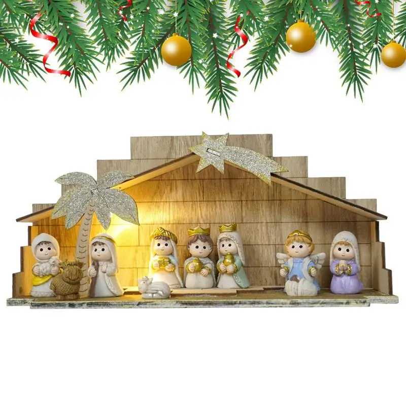 Nativity Sets For Christmas Indoor Nativity Scene Resin Ornaments Mini Decorative Religious Figurines For Tabletop Desk Office
Nativity Sets For Christmas Indoor Nativity Scene Resin Ornaments Mini Decorative Religious Figurines For Tabletop Desk Office