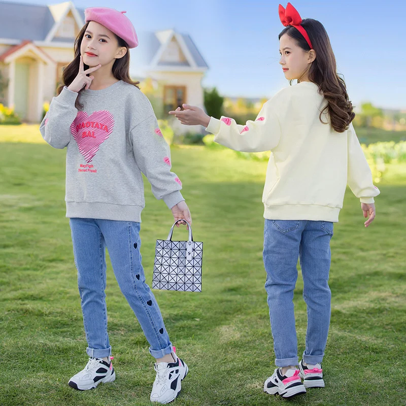 Girls Suit Sweatshirts +Pants Cotton 2Pcs/Sets 2022 Sweetheart Spring Autumn Thicken Home School Sport Kid Baby Children Clothin
Girls Suit Sweatshirts +Pants Cotton 2Pcs/Sets 2022 Sweetheart Spring Autumn Thicken Home School Sport Kid Baby Children Clothin