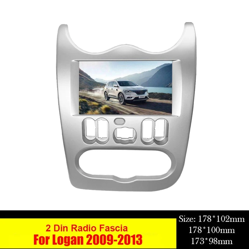 AU05 -Double Din Car DVD Radio Fascia Frame For RENAULT LOGAN 2010-2013 LHD 7 INCH Adapter CD Panel Trim Kit Bezel
AU05 -Double Din Car DVD Radio Fascia Frame For RENAULT LOGAN 2010-2013 LHD 7 INCH Adapter CD Panel Trim Kit Bezel