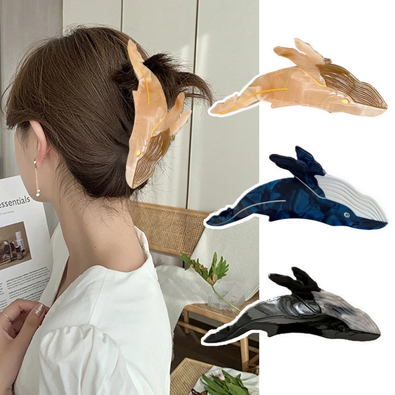 Cute Acetate Blue Whale Shark Hair Claw Clip For Women Temperament Ponytail Animal Hairpin Barrettes Hair Accessories
Cute Acetate Blue Whale Shark Hair Claw Clip For Women Temperament Ponytail Animal Hairpin Barrettes Hair Accessories