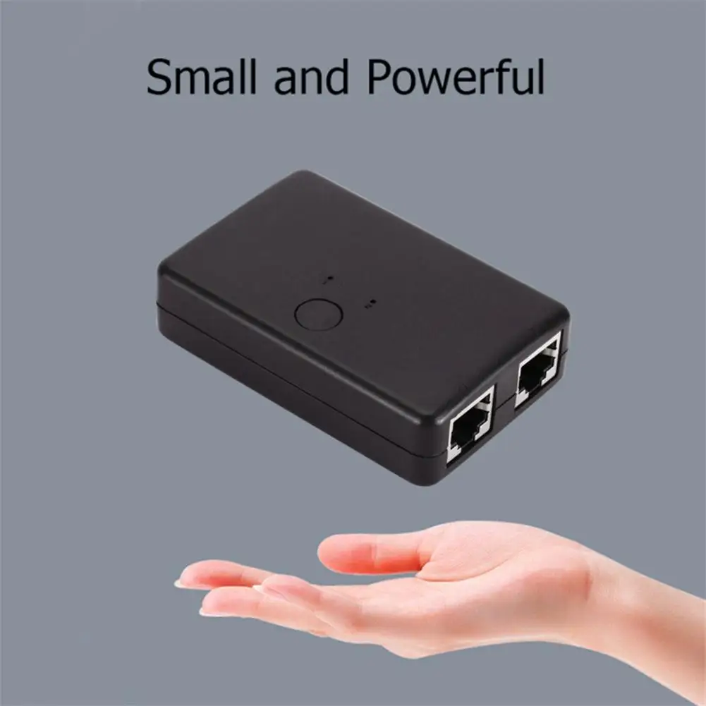 Plug-free Rj45 Network Switcher 2 In 1 Out Internal External Network Freely Switch Computer Network Sharing Adapter For PC
Plug-free Rj45 Network Switcher 2 In 1 Out Internal External Network Freely Switch Computer Network Sharing Adapter For PC