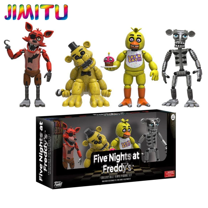 4 шт./компл. FNAF «пять ночей», фигурки героев из «безопасности», Бонни Фокси, игрушки, 5 медведь фазбер, кукла, модель, детская игрушка, подарки н...
4 шт./компл. FNAF «пять ночей», фигурки героев из «безопасности», Бонни Фокси, игрушки, 5 медведь фазбер, кукла, модель, детская игрушка, подарки н...