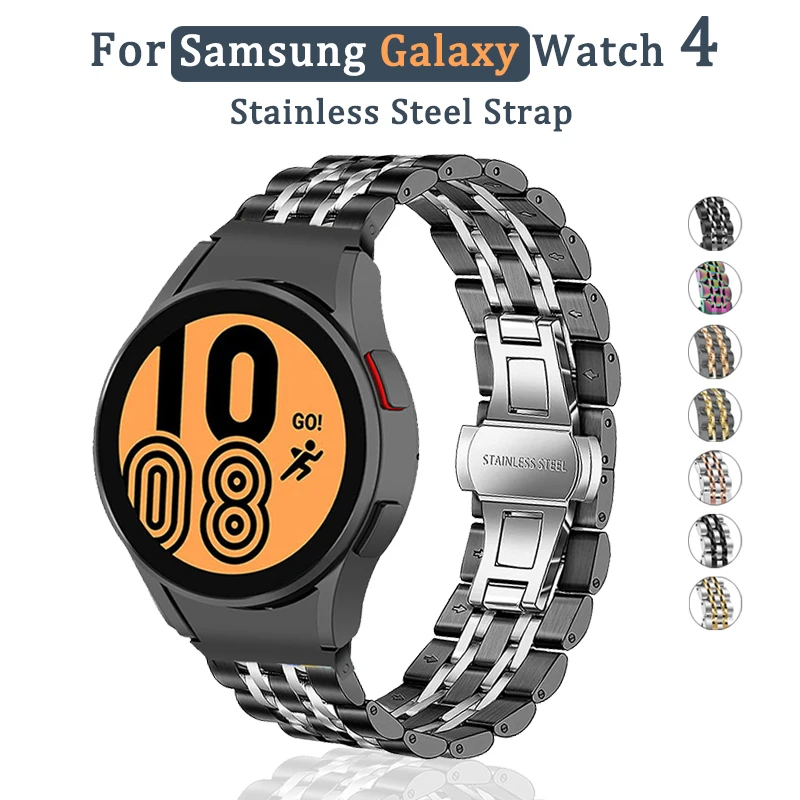 Ремешок из нержавеющей стали для Samsung Galaxy Watch 4 Classic 46 мм/42 мм, металлический браслет с изогнутым концом для Galaxy Watch 4 44 мм 40 мм
Ремешок из нержавеющей стали для Samsung Galaxy Watch 4 Classic 46 мм/42 мм, металлический браслет с изогнутым концом для Galaxy Watch 4 44 мм 40 мм
