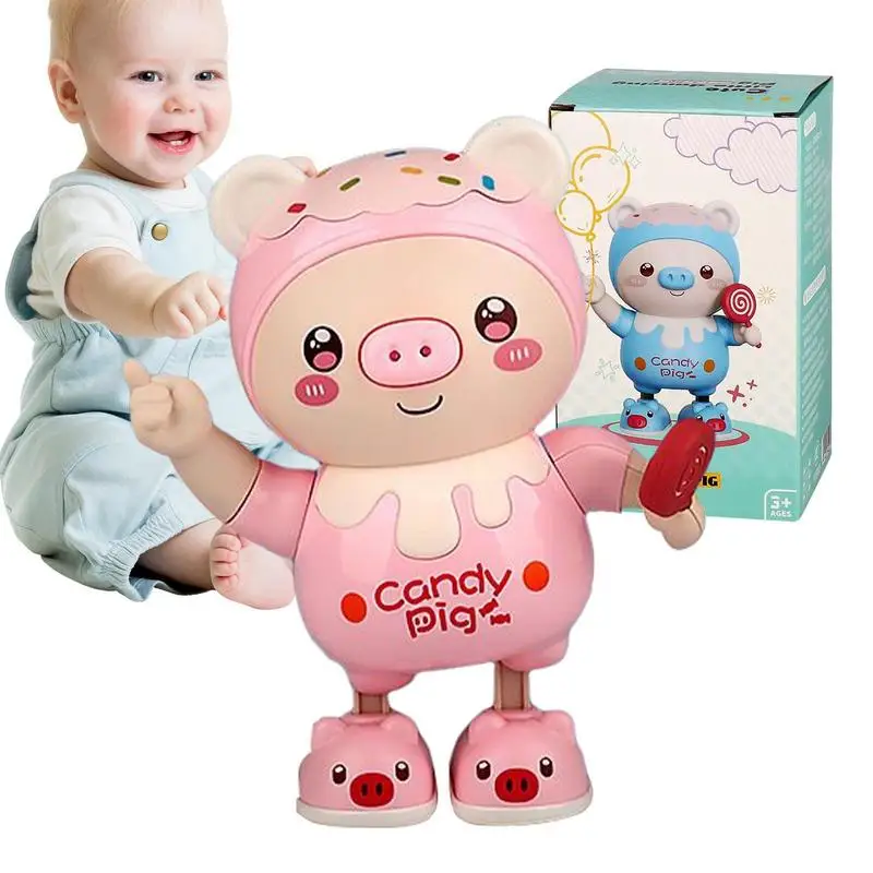 

Танцующая детская игрушка-свинка, музыкальные Обучающие игрушки-свиньи светодиодный светильник кой, веселые интерактивные обучающие игру...