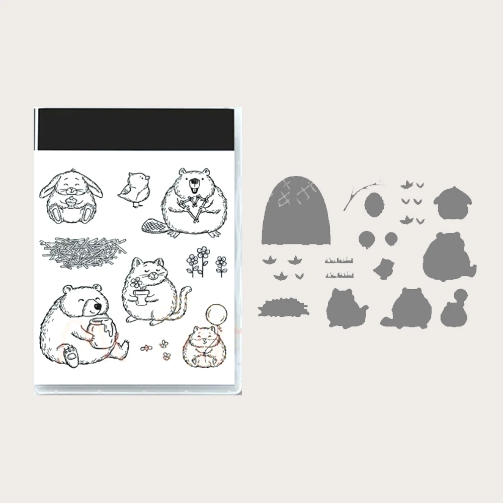 New Cute Animals Metal Cutting Dies Or Clear Stamps Scrapbook Diary Decoration Embossing Template DIY Greeting Card UP Craft
New Cute Animals Metal Cutting Dies Or Clear Stamps Scrapbook Diary Decoration Embossing Template DIY Greeting Card UP Craft