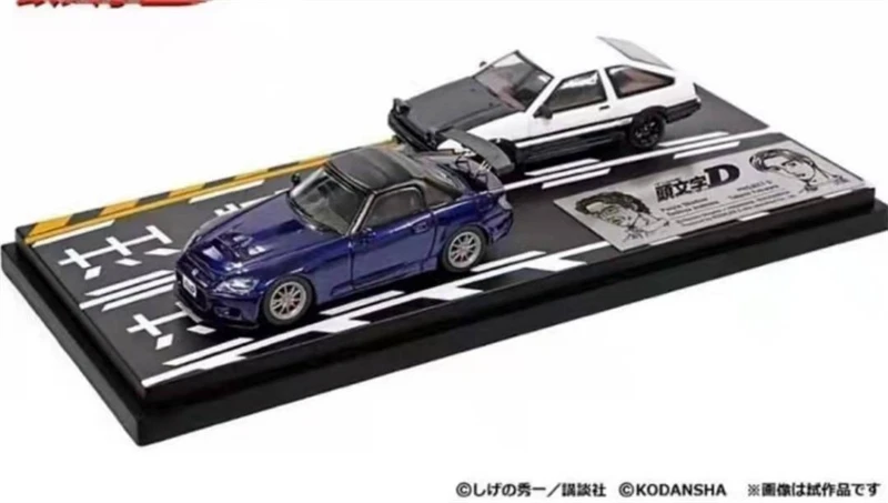 Modeler's 1:64 Initial D 2 Cars Set Toyota AE86 white black & Honda S2000 blue Model Car
Modeler's 1:64 Initial D 2 Cars Set Toyota AE86 white black & Honda S2000 blue Model Car