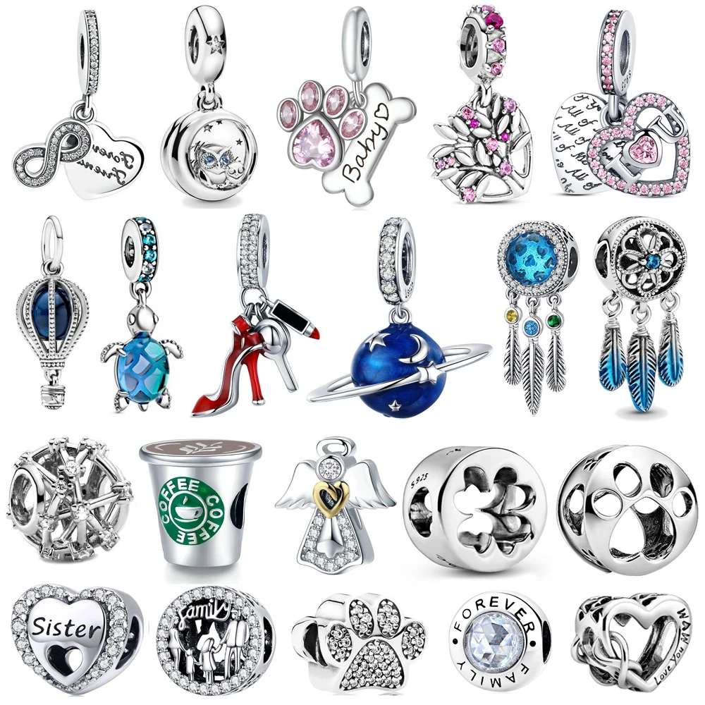 925 Sterling Silver Round charm Fit Original Pandora charm bead forever family Charm Bracelet Necklace Trinket Diy Women Jewelry
925 Sterling Silver Round charm Fit Original Pandora charm bead forever family Charm Bracelet Necklace Trinket Diy Women Jewelry
