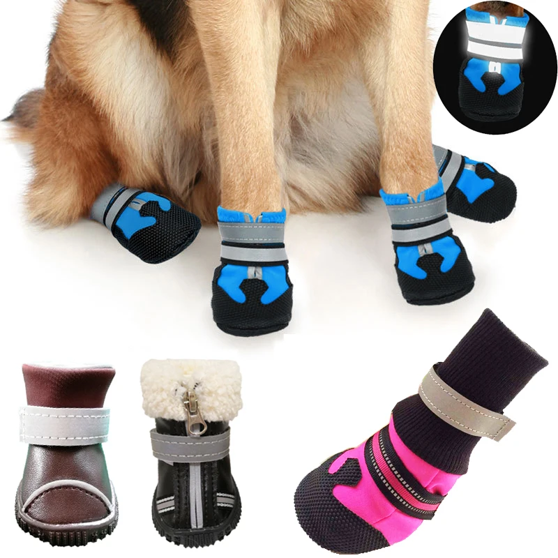 4pcs Waterproof Winter Pet Dog Shoes Anti-slip Rain Boots Snow Pet Boots Paw Protector Warm Reflective For Medium Large Dogs
4pcs Waterproof Winter Pet Dog Shoes Anti-slip Rain Boots Snow Pet Boots Paw Protector Warm Reflective For Medium Large Dogs
