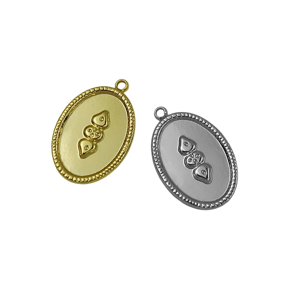5Pcs/Lot Oval Pendant Stainless Steel Charm Jewelry Accessories Men's And Women's Same Style Fashion Accessories Making Supplies
5Pcs/Lot Oval Pendant Stainless Steel Charm Jewelry Accessories Men's And Women's Same Style Fashion Accessories Making Supplies