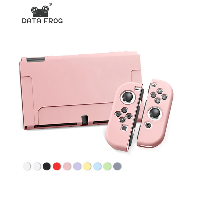 

Dockable Shell Protective TPU Case Cover For Nintendo switch oled Accessory Joy Controllers With Glass Screen Protector