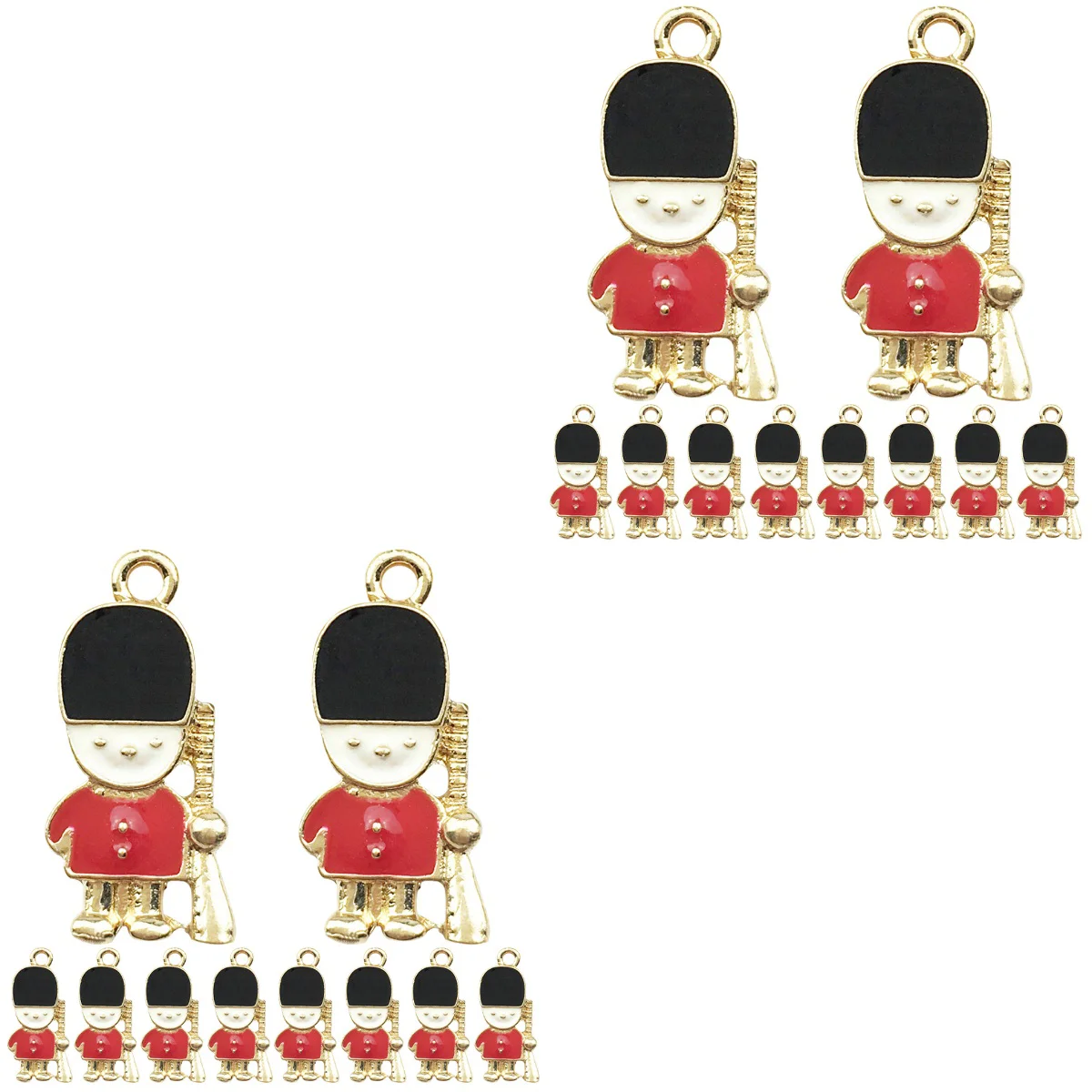 20 pcs Enamel Nutcracker Charms Jewelry Making Pendants Hair Accessories Necklace Bracelet DIY Charms
20 pcs Enamel Nutcracker Charms Jewelry Making Pendants Hair Accessories Necklace Bracelet DIY Charms