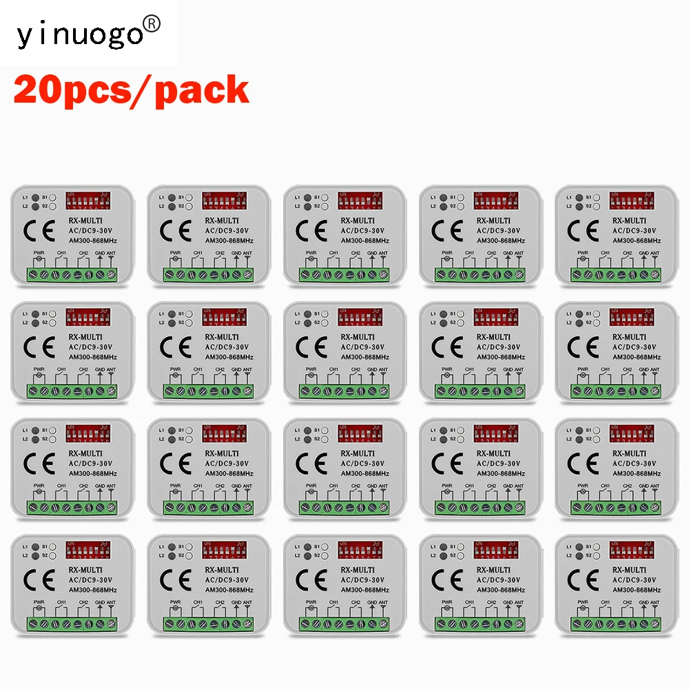 20PCS RX-Multi Receiver AC/DC 9V-30V 2CH Замена двери гаража Пульт дистанционного управления RX Multi Receiver Controller
20PCS RX-Multi Receiver AC/DC 9V-30V 2CH Замена двери гаража Пульт дистанционного управления RX Multi Receiver Controller