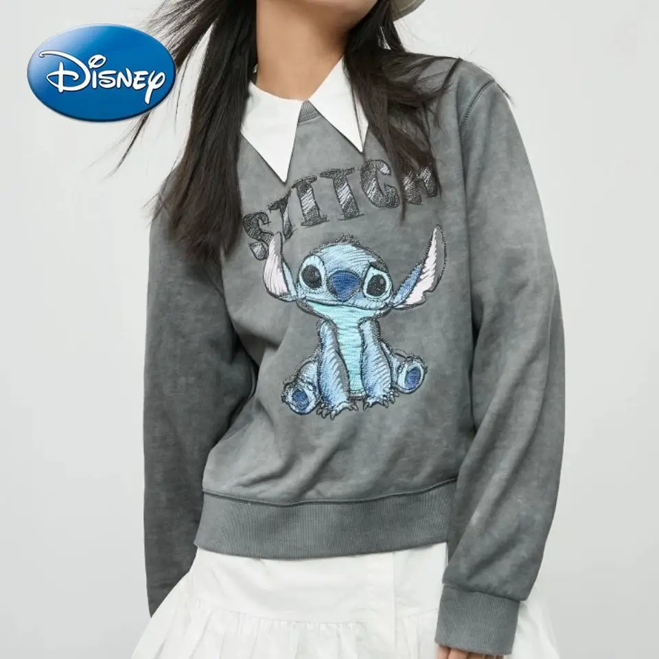 Disney Stitch Autumn New Loose Round Neck Long Sleeve Pullover All-match Loose Sweater Women
Disney Stitch Autumn New Loose Round Neck Long Sleeve Pullover All-match Loose Sweater Women