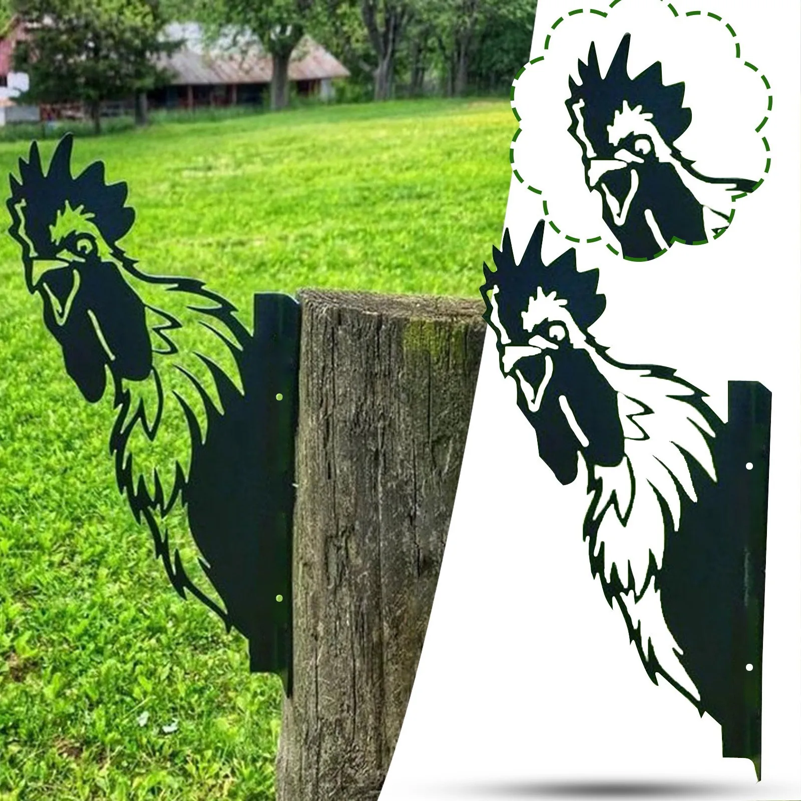 New Garden Animals Metal Art Farm Peeping Animals Chicken Metal Art Outdoor Garden Pendant Decoration Backyard Lawn Stakes
New Garden Animals Metal Art Farm Peeping Animals Chicken Metal Art Outdoor Garden Pendant Decoration Backyard Lawn Stakes