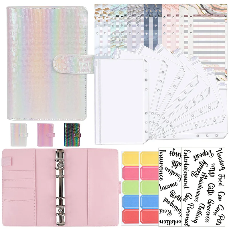 A6 PU Leather Binder Planner Budget Expense Budget Sheets Notebook Cash Envelope Organizer System with Clear Zipper 01624
A6 PU Leather Binder Planner Budget Expense Budget Sheets Notebook Cash Envelope Organizer System with Clear Zipper 01624