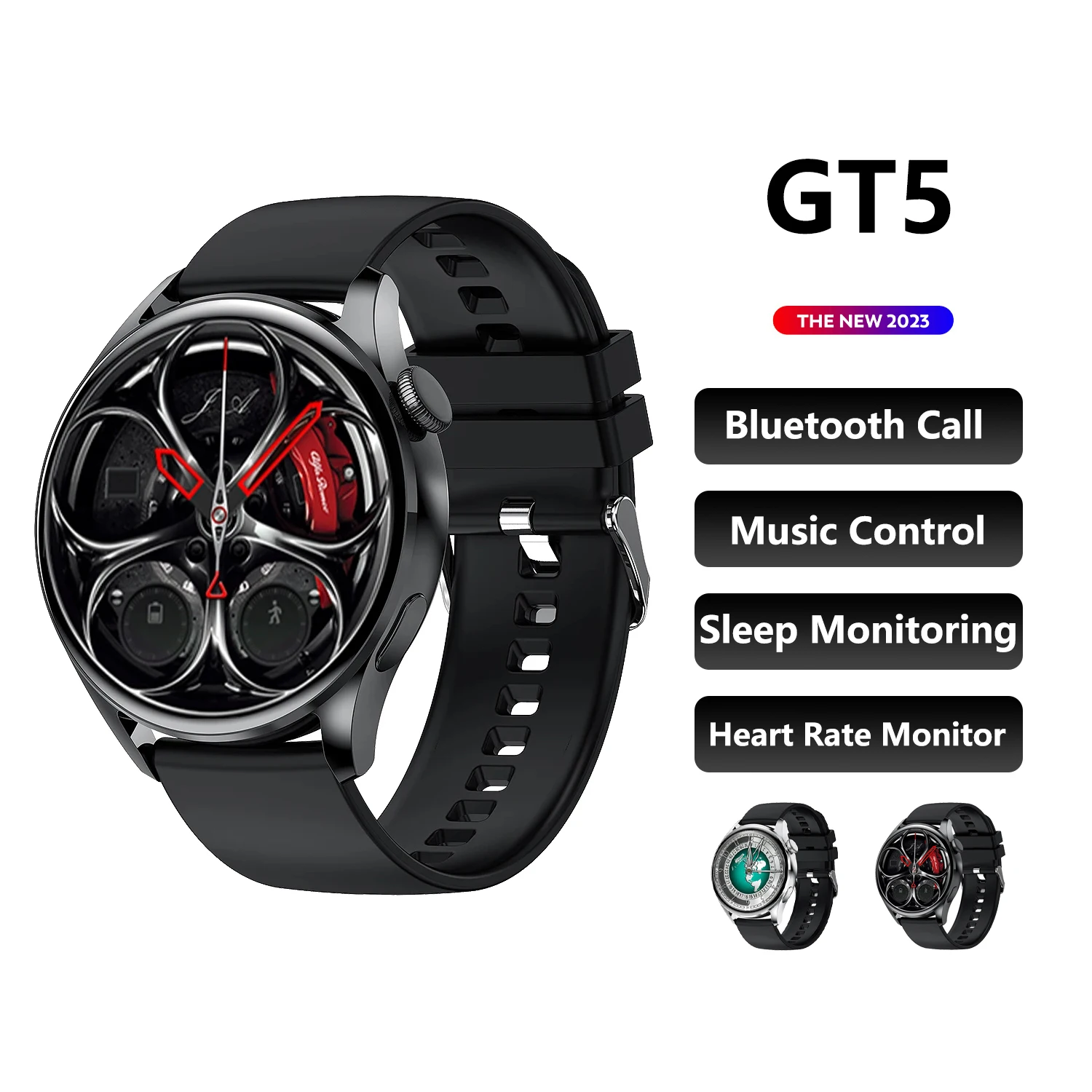 

2023 GT5 Smart Watch Men Answer Call Fitness Tracker Wireless Charging NFC Women Smartwatch Gift For Huawei Phone iOS PK GT3 Pro