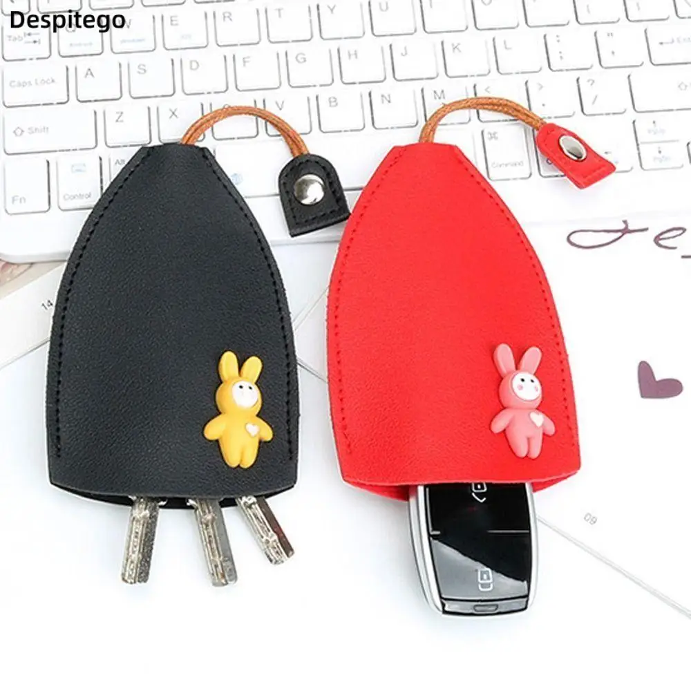 Cartoon Animals Pull Type Key Bag PU Leather Rabbit Lucky Cat Key Wallets Car Key Holder Fish Door Keychain Pouch
Cartoon Animals Pull Type Key Bag PU Leather Rabbit Lucky Cat Key Wallets Car Key Holder Fish Door Keychain Pouch