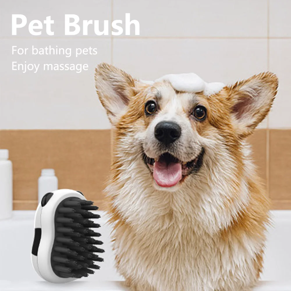 Pet Brush Cute Panda Shape Pets Bath Massage Comb Wet Dry Use Not Hurt Skin Cat Wool Brush Self Cleaning Tools Dog Accessories
Pet Brush Cute Panda Shape Pets Bath Massage Comb Wet Dry Use Not Hurt Skin Cat Wool Brush Self Cleaning Tools Dog Accessories