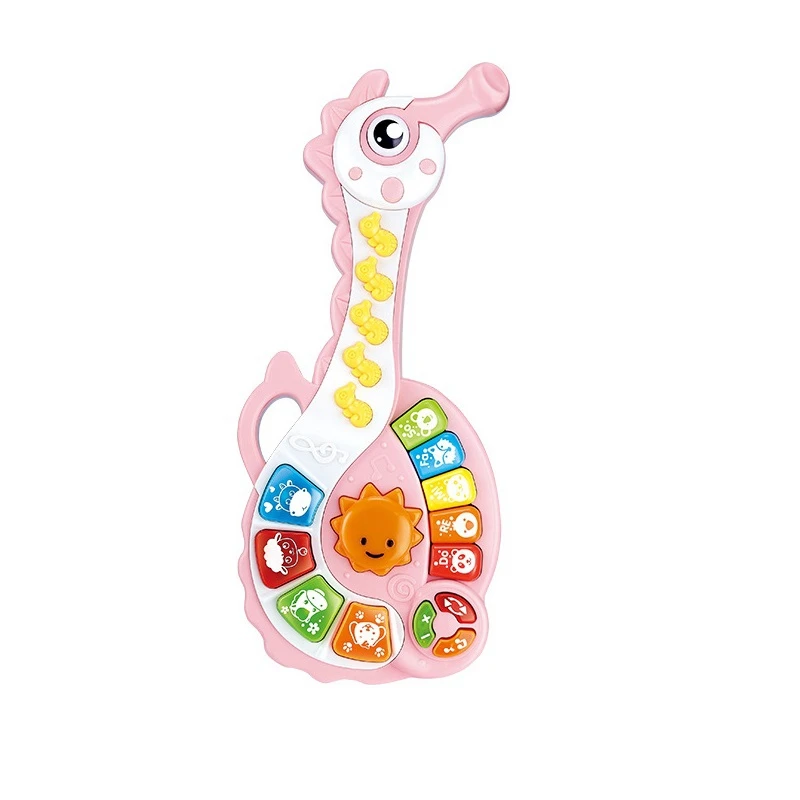 Baby Musical Toy Hippocampus Guitar For Toddlers Electronic Learning Sensory Toy Musical Keyboard Piano Drum Set
Baby Musical Toy Hippocampus Guitar For Toddlers Electronic Learning Sensory Toy Musical Keyboard Piano Drum Set