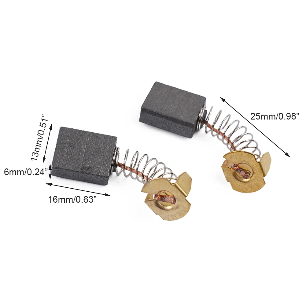 Brand New Carbon Brush Electric Motor Brushes Carbon Electric Motors Parts Replacement Tools 16mm X 13mm X 6mm
Brand New Carbon Brush Electric Motor Brushes Carbon Electric Motors Parts Replacement Tools 16mm X 13mm X 6mm