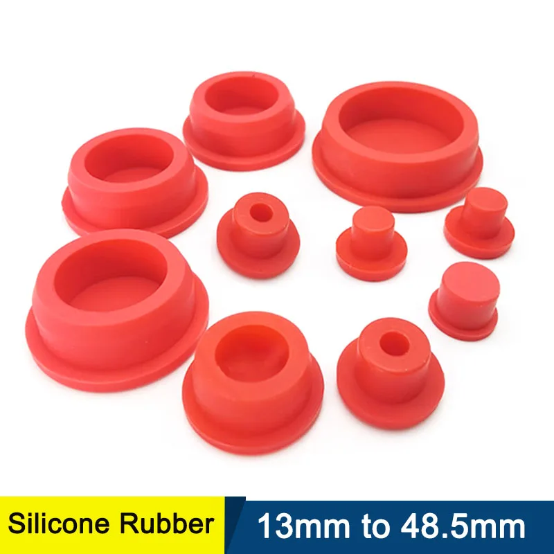 1pcs Red Environmental Silicone Rubber Hole Caps 13mm - 48.5mm Round Hole Sealing Plug Blanking End Cap T-type Stopper High Temp
1pcs Red Environmental Silicone Rubber Hole Caps 13mm - 48.5mm Round Hole Sealing Plug Blanking End Cap T-type Stopper High Temp