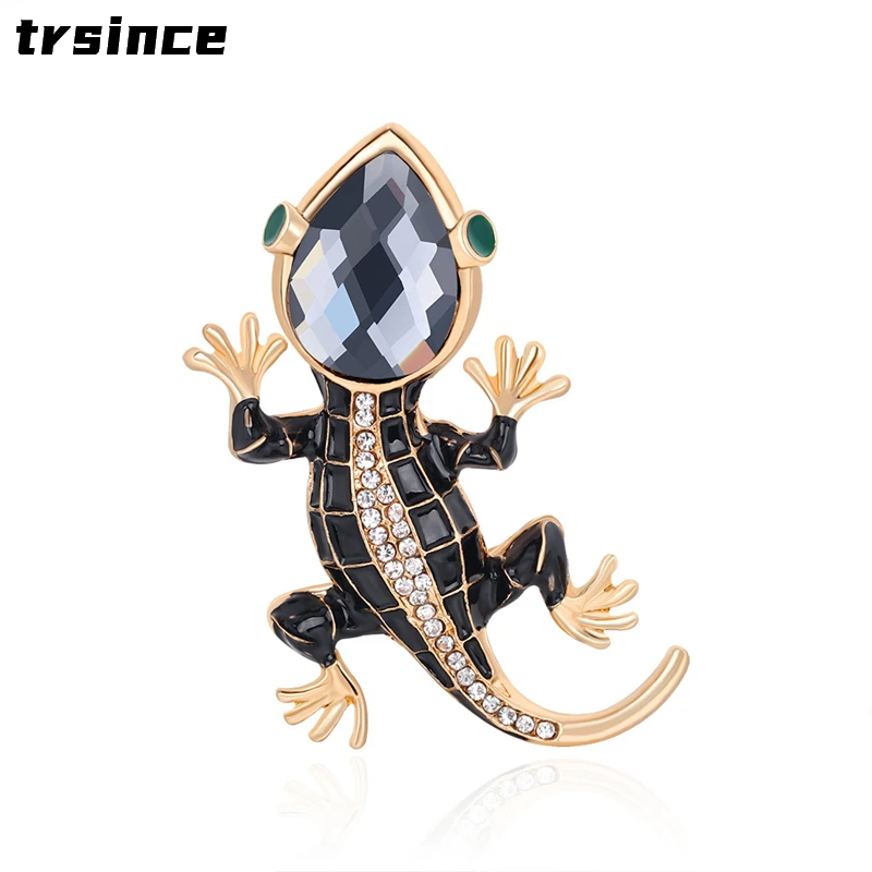 

Vintage Fashionable Personality Lizard Brooch All-match Alloy Oil Dripping Animal Corsage Women Brooches Jewelry