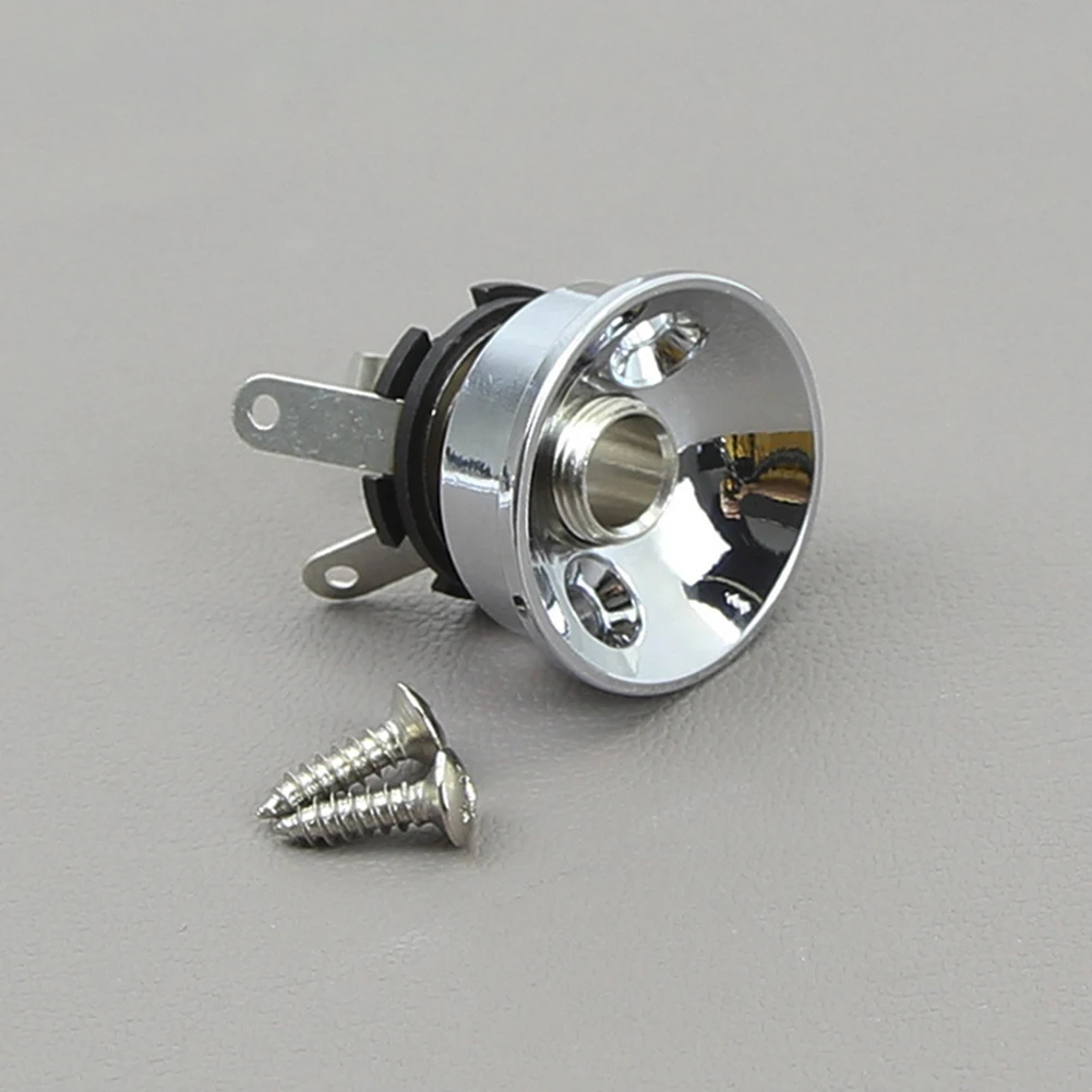 6.35mm Guitar Socket Round Jacks Plate Holder For Tele Electric Guitars Parts Replacement Musical Instruments Guitar Accessories
6.35mm Guitar Socket Round Jacks Plate Holder For Tele Electric Guitars Parts Replacement Musical Instruments Guitar Accessories