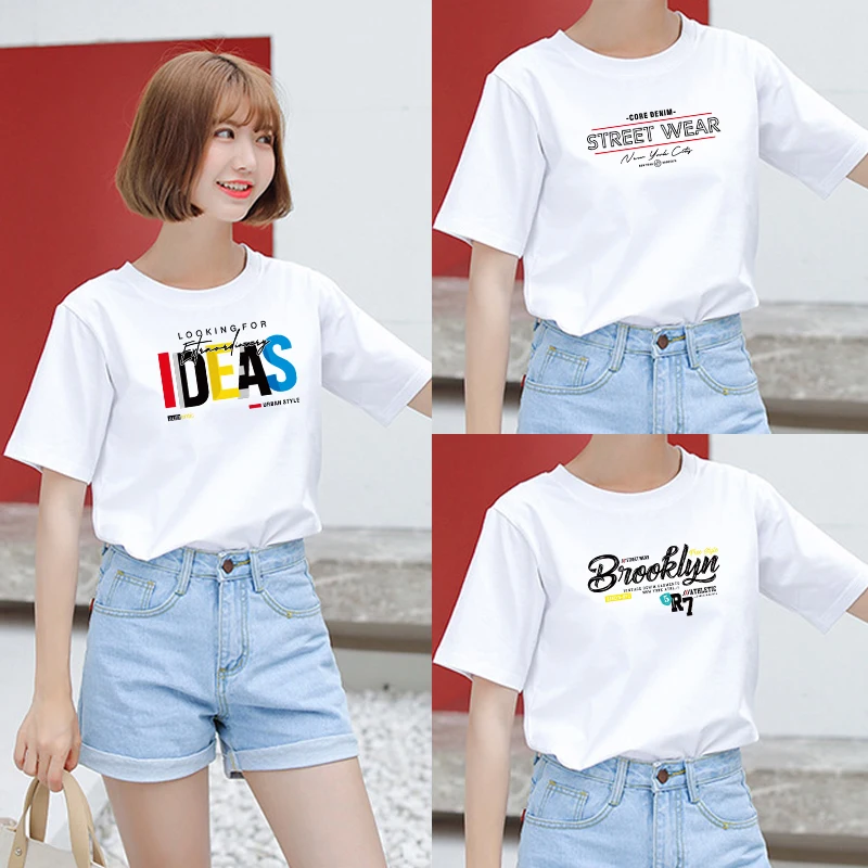 Creative Font Round Neck Short Sleeve Clothes Casual Fashion T-Shirt Tops Women's T-shirt Summer Women's Print T-Shirt T-shirt.
Creative Font Round Neck Short Sleeve Clothes Casual Fashion T-Shirt Tops Women's T-shirt Summer Women's Print T-Shirt T-shirt.