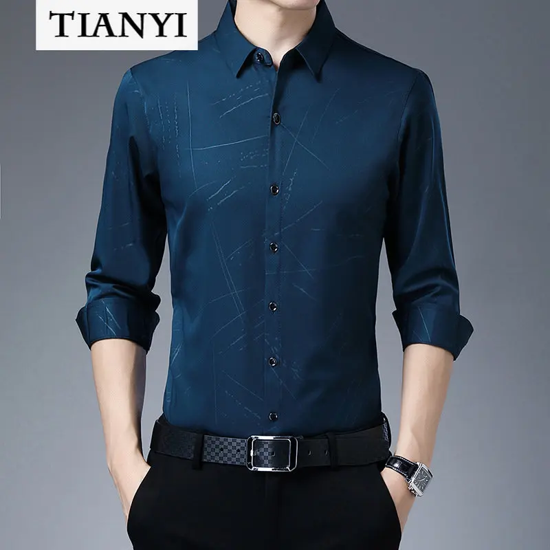 High-quality Luxury Men's Shirts for Young and Middle-aged Business Casual Floral Non-iron Long-sleeved Shirts Men's Shirts
High-quality Luxury Men's Shirts for Young and Middle-aged Business Casual Floral Non-iron Long-sleeved Shirts Men's Shirts