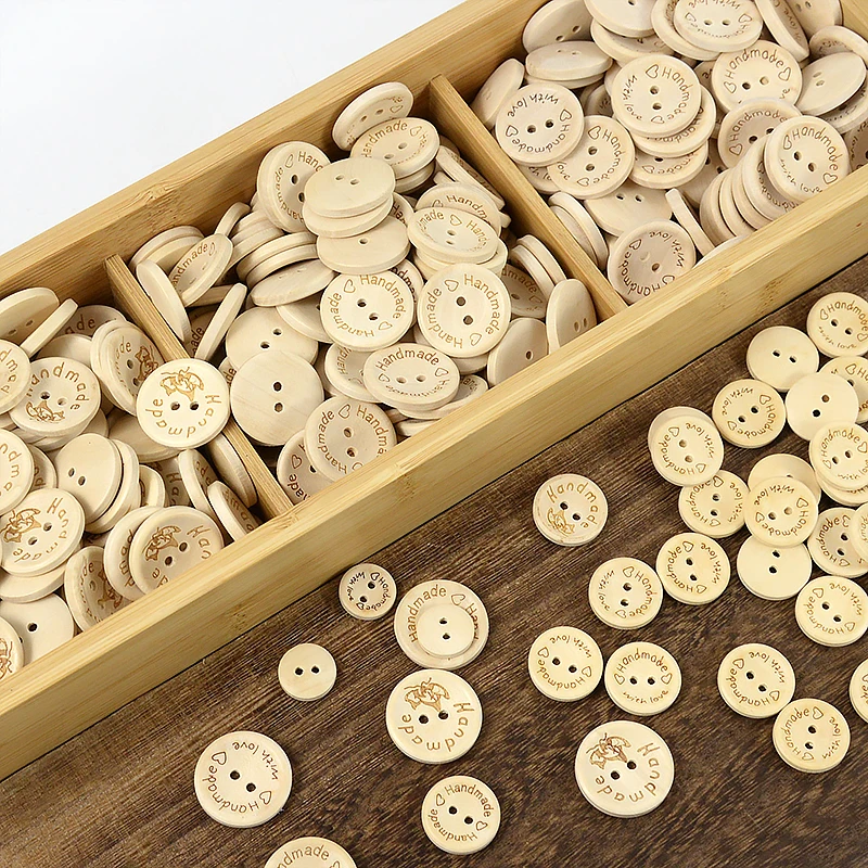 100Pcs 2 Holes 15/20/25mm Natural Wooden Buttons Handmade Round Button for DIY Handcraft Crafts Baby Clothing Sewing Accessories
100Pcs 2 Holes 15/20/25mm Natural Wooden Buttons Handmade Round Button for DIY Handcraft Crafts Baby Clothing Sewing Accessories