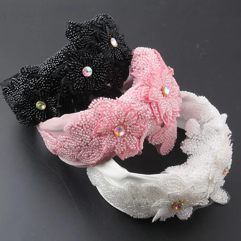 New Fashion Personality Rice Beads Flower Fabric Headband Ladies Leisure Travel Hairband Headwear Women 846
New Fashion Personality Rice Beads Flower Fabric Headband Ladies Leisure Travel Hairband Headwear Women 846