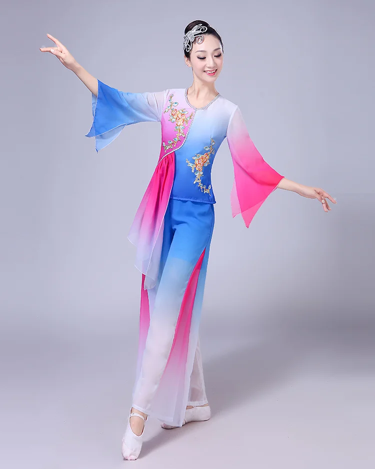 Traditional Dance Women National Oriental Dance Costumes Elegant Ancient Yangko Dance Costume Women Classical Fairy Dancewear
Traditional Dance Women National Oriental Dance Costumes Elegant Ancient Yangko Dance Costume Women Classical Fairy Dancewear