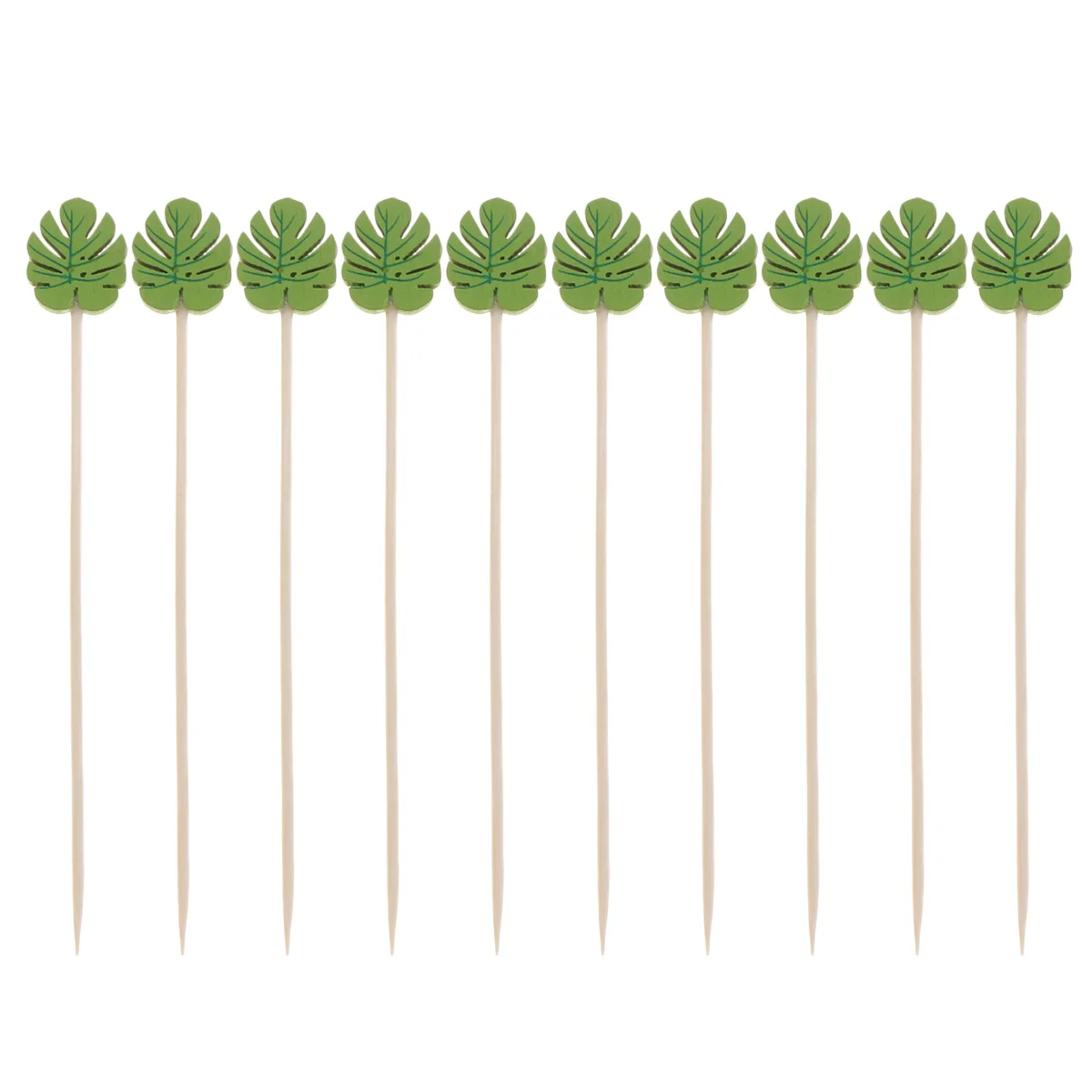 100Pcs Toothpicks Monstera Appetizer Picks Cocktail Skewers Decorative Toothpick Hawaiian Luau Party Decoration
100Pcs Toothpicks Monstera Appetizer Picks Cocktail Skewers Decorative Toothpick Hawaiian Luau Party Decoration