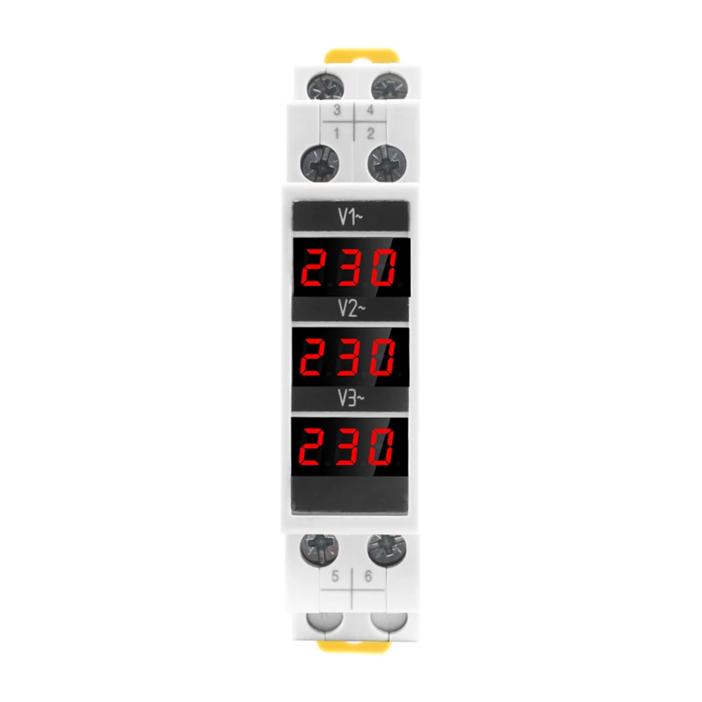 AC 80-500V LED Digital Voltmeter Voltage Meter Volt Instrument Tool DIN Rail Mount Display for Measure Three-Phase AC Voltage
AC 80-500V LED Digital Voltmeter Voltage Meter Volt Instrument Tool DIN Rail Mount Display for Measure Three-Phase AC Voltage