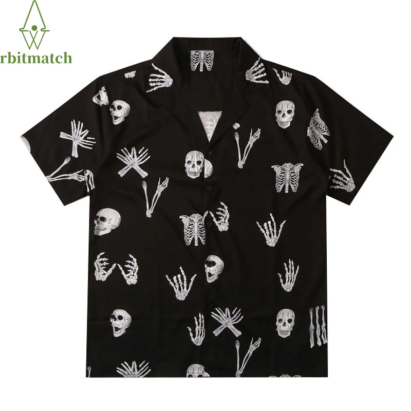 Arbitmatch Hawaiian Shirts Streetwear Skull Skeleton Print Beach Shirt Streetwear Hip Hop Casual Tropical Harajuku Button Tops
Arbitmatch Hawaiian Shirts Streetwear Skull Skeleton Print Beach Shirt Streetwear Hip Hop Casual Tropical Harajuku Button Tops