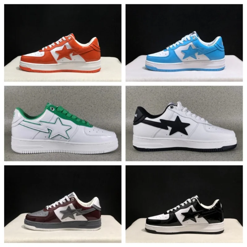 

New Bapesta-clgz SK8 STA Low-top Fashion Men's and Women's Shoes Classic Retro Couple Sports Casual Board Shoes