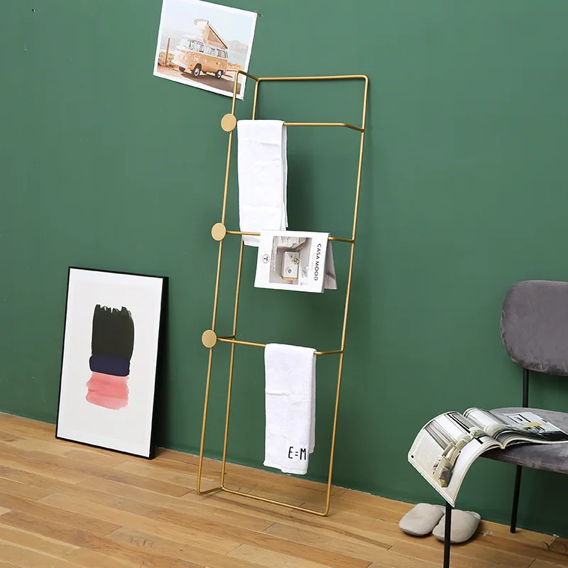 Nordic floor-to-ceiling towel rack bedroom hanger bathroom ladder rack bathroom bath towel storage coat rack
Nordic floor-to-ceiling towel rack bedroom hanger bathroom ladder rack bathroom bath towel storage coat rack