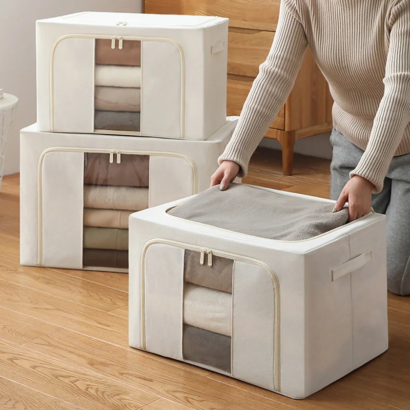 24L Quilt Storage Box Blanket Toys Closet Clothes Organizer Wardrobe Foldable Fabric Storage Container House Car Trunk Organizer
24L Quilt Storage Box Blanket Toys Closet Clothes Organizer Wardrobe Foldable Fabric Storage Container House Car Trunk Organizer