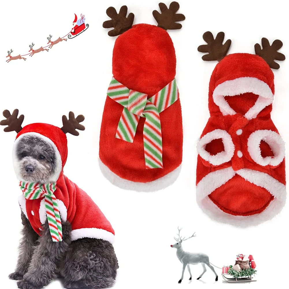 Pet Hoodies Dog Christmas Clothes Xmas Party Cosplay Costumes Soft Warm Fleece Jumpsuits Clothing for Small Medium Dogs and Cats
Pet Hoodies Dog Christmas Clothes Xmas Party Cosplay Costumes Soft Warm Fleece Jumpsuits Clothing for Small Medium Dogs and Cats