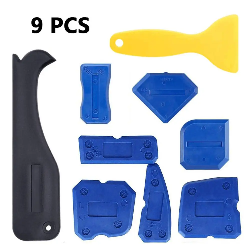 9pcs Window Door Silicone Sealant Spreader Spatula Scraper Cement Caulk Removal Tool Finishing Sealant Grout Kit Caulking Tools
9pcs Window Door Silicone Sealant Spreader Spatula Scraper Cement Caulk Removal Tool Finishing Sealant Grout Kit Caulking Tools