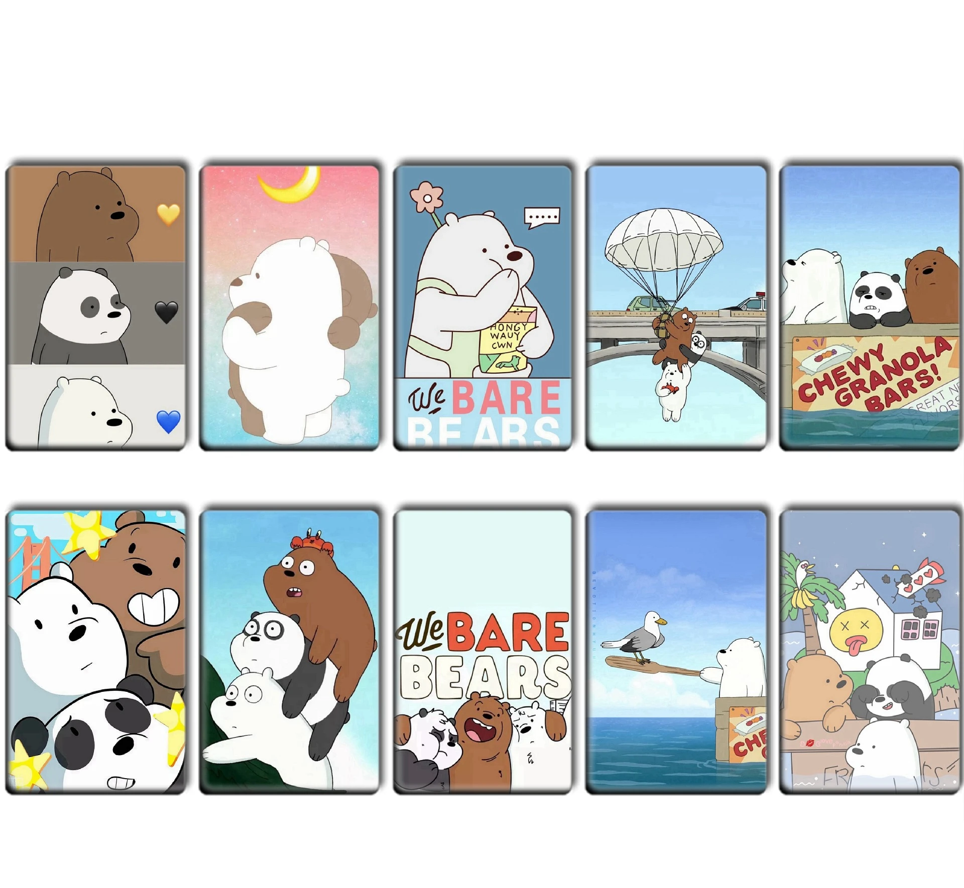 The New Three Bare Bears Around The Two-dimensional Animation Bus Card Meal Card Stickers Cartoon Gift Animation Stickers Kawaii
The New Three Bare Bears Around The Two-dimensional Animation Bus Card Meal Card Stickers Cartoon Gift Animation Stickers Kawaii